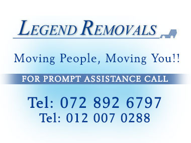Legend Removals - Legend Furniture Removals is a family owned  furniture removals company based in Pretoria, specialising in household removals, furniture transportation, office removals and relocation services.The business operates 7 days a week, locally and nationally.